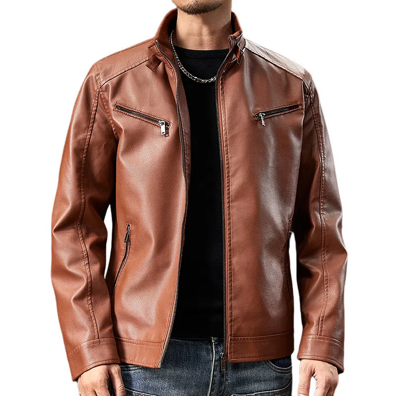 dme Classic Biker Leather Jacket
