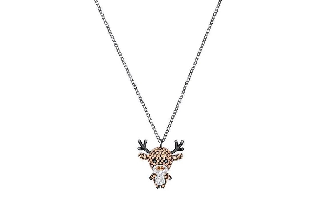 Swarovski Christmas Reindeer Necklace