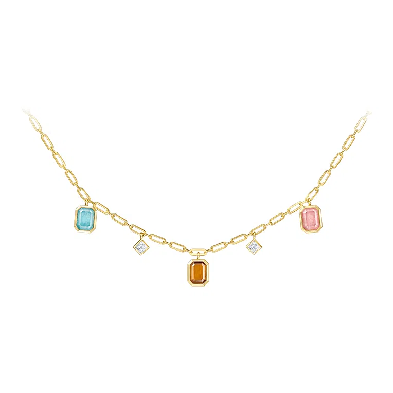 Lola Rose Classic Octagon Tiger Eye Necklace