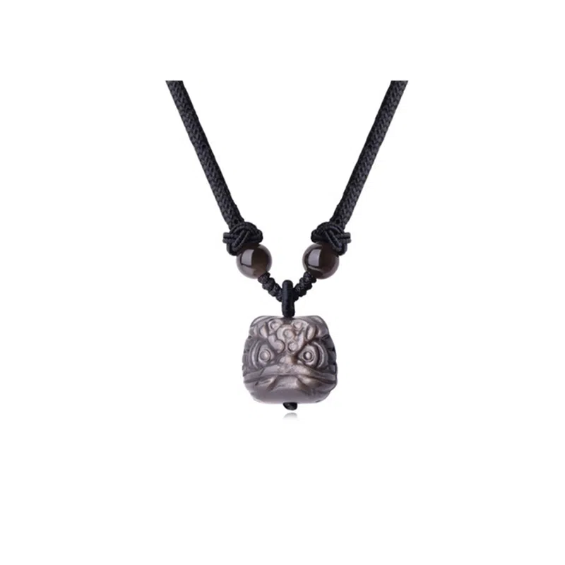 琅风 狮来运转链饰国风大气百搭有质感简约长度可调 玛瑙 项链 男女同款情侣款