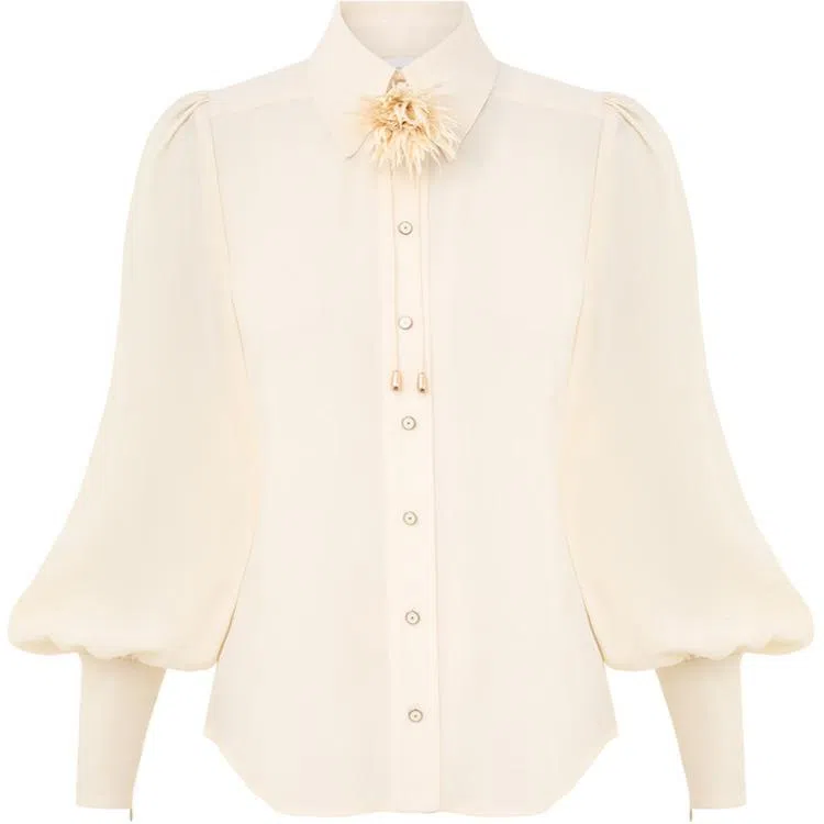 Zimmermann FW24 Cream Blouse