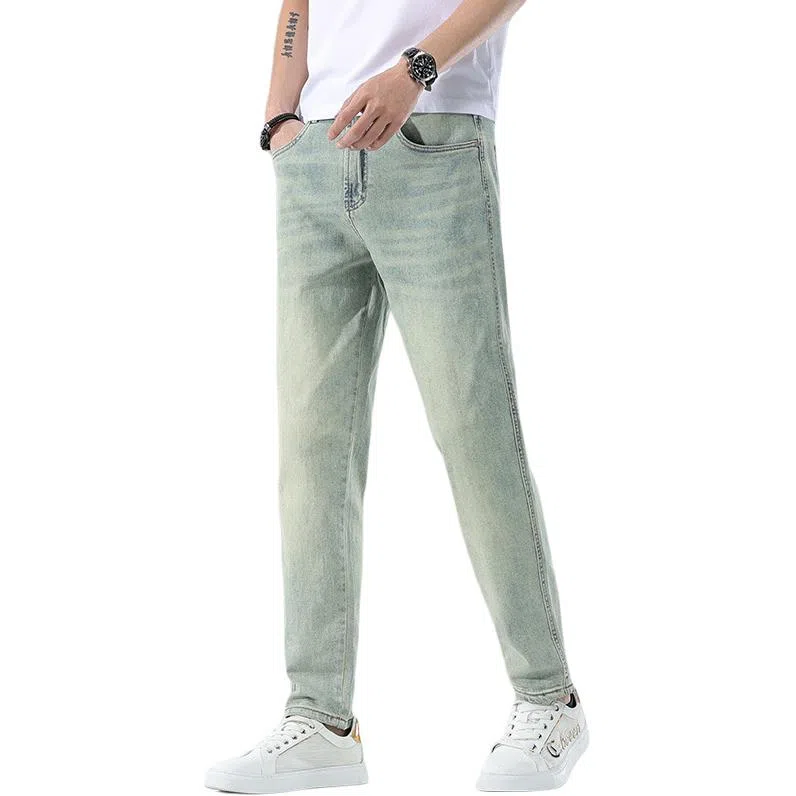 吉肯蒂 直筒宽松舒适潮牌高级感牛仔裤 男款