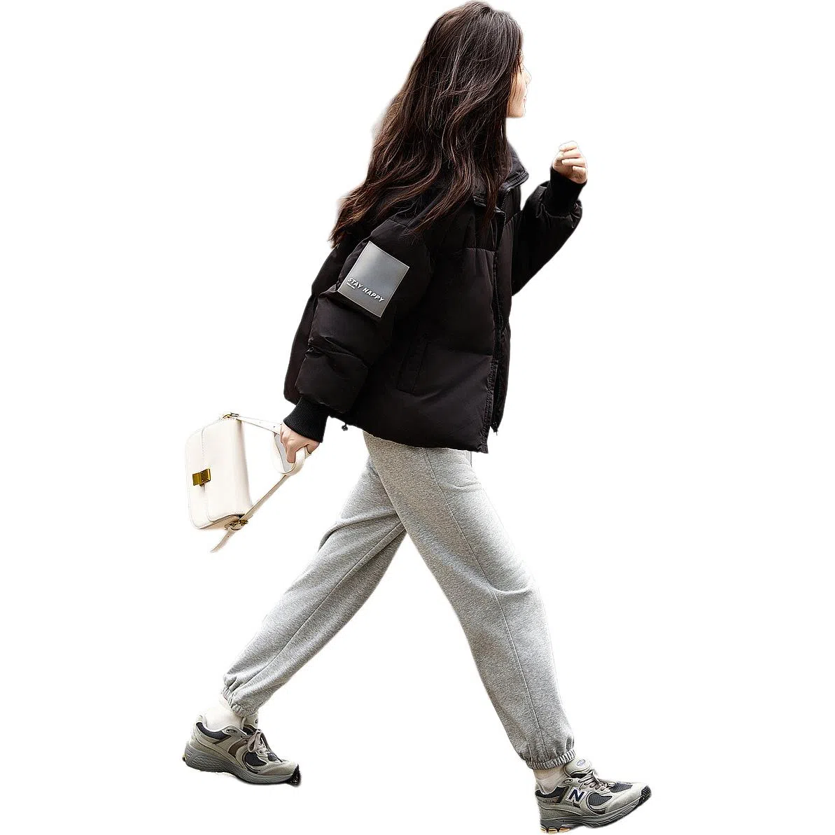 【dme】 基础纯色简约立领显高短款棉服 女款