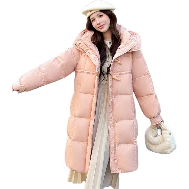 鸭鸭 中长款时尚百搭高克重加厚保暖羽绒服 女款