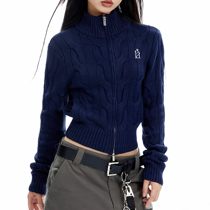 APEA Vintage Embroidered Knit Cardigan