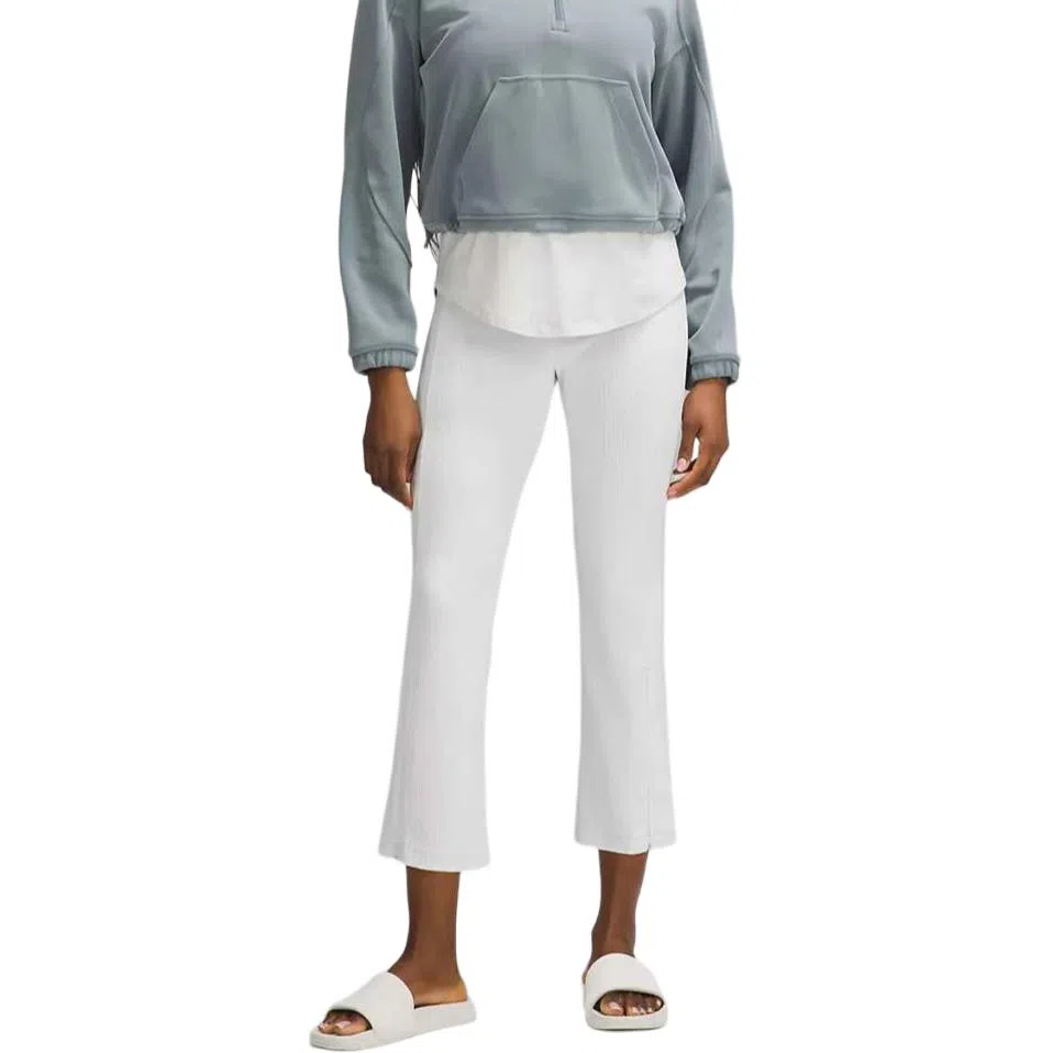 lululemon Ribbed Softstreme Zip-Leg High-Rise Cropped Pants 25"