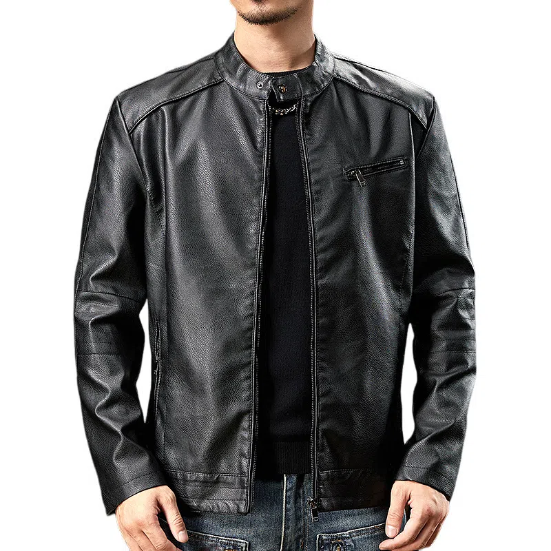 dme Basic Zip Leather Jacket