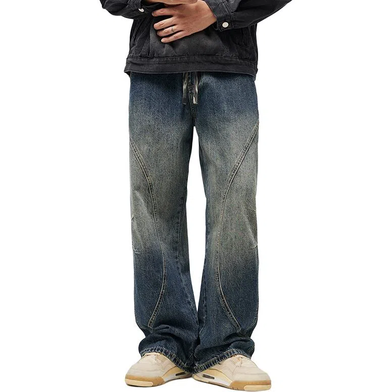 JASONWOOD Busy Denim Series Loose Fit Cargo Jeans Blue