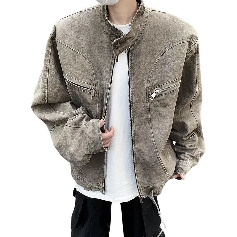 M-MAICCO Denim Jacket Grey