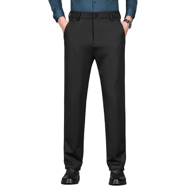 洛兹 通勤简约百搭纯色休闲裤 男款