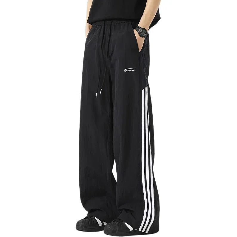 童先森 直筒裤条纹休闲裤 男款