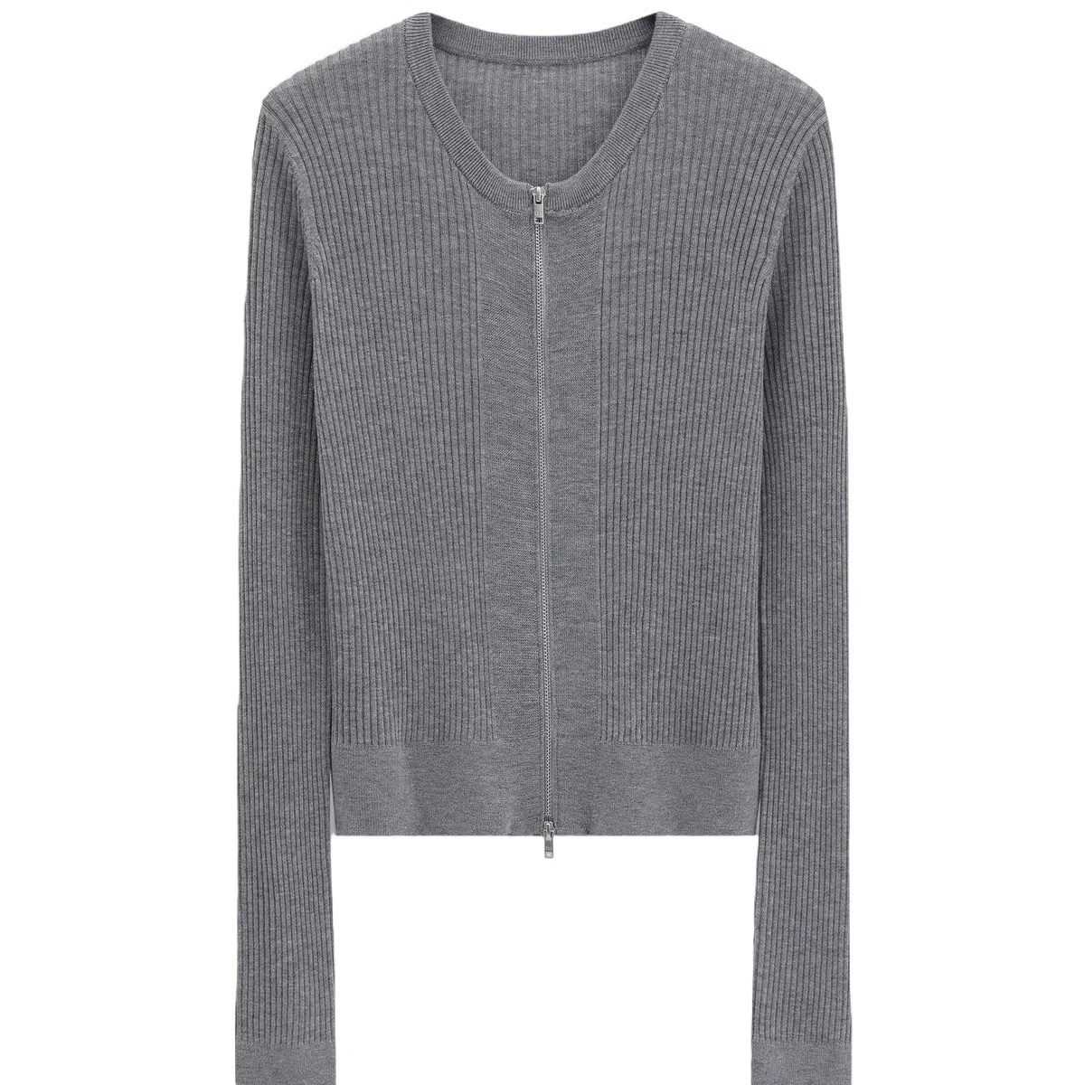 GAP Double Zipper Knit Cardigan