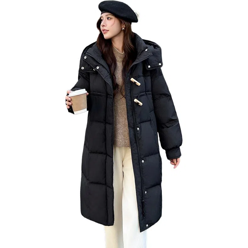 鸭鸭 中长款时尚百搭高克重加厚保暖羽绒服 女款
