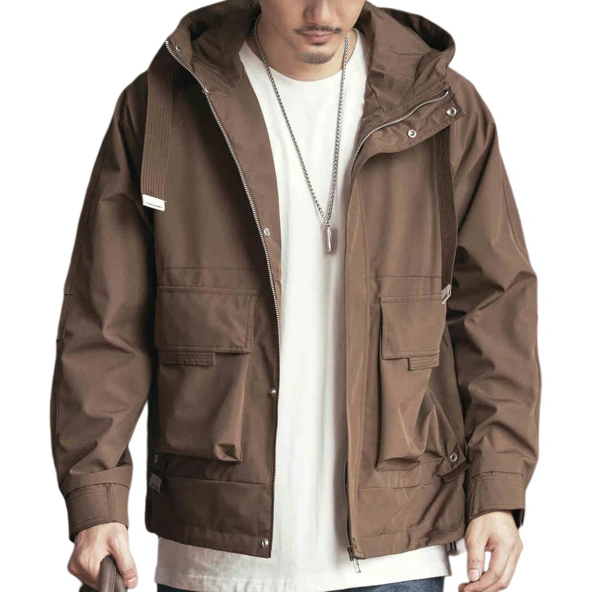 格蓝鹿  时尚都市宽松  抗菌冲锋衣 男款