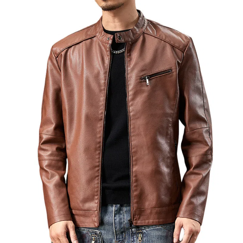 dme Basic Zip Leather Jacket