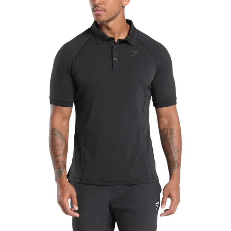 Gymshark Polo Shirt Black