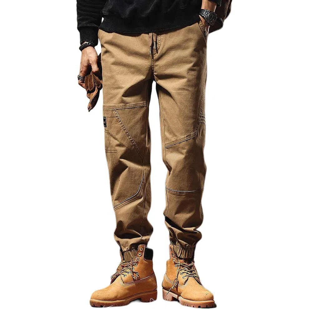 格蓝鹿 美式微弹复古休闲工装裤 男款