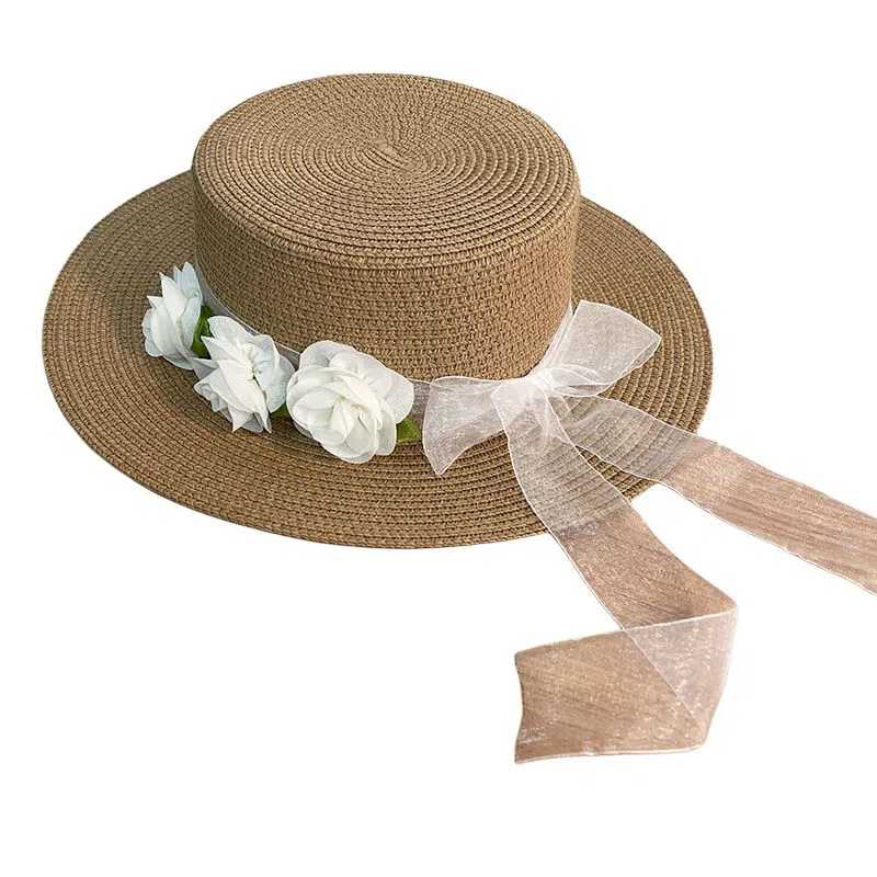 艾佳微 法式复古花朵 聚酯纤维 渔夫帽 男女同款情侣款