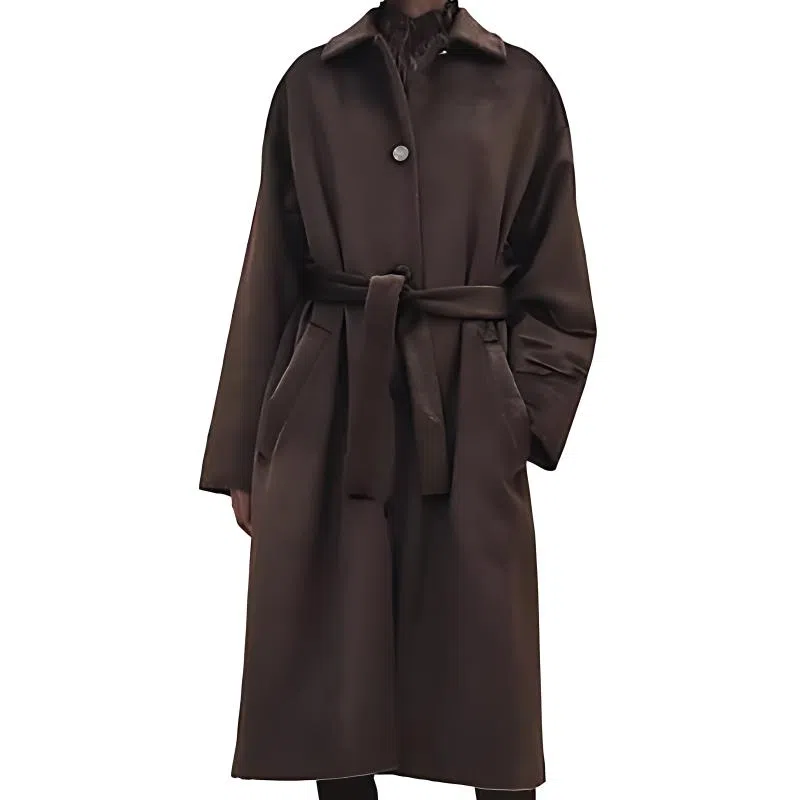 Hermes SS23 Single-Breasted Coat Brown