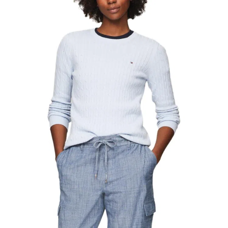 Tommy Hilfiger Cable Knit Sweater White