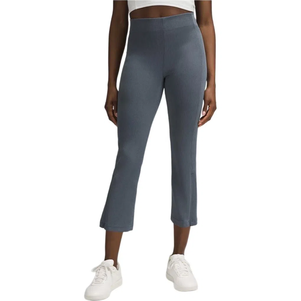 lululemon Ribbed Softstreme Zip-Leg High-Rise Cropped Pants 25"