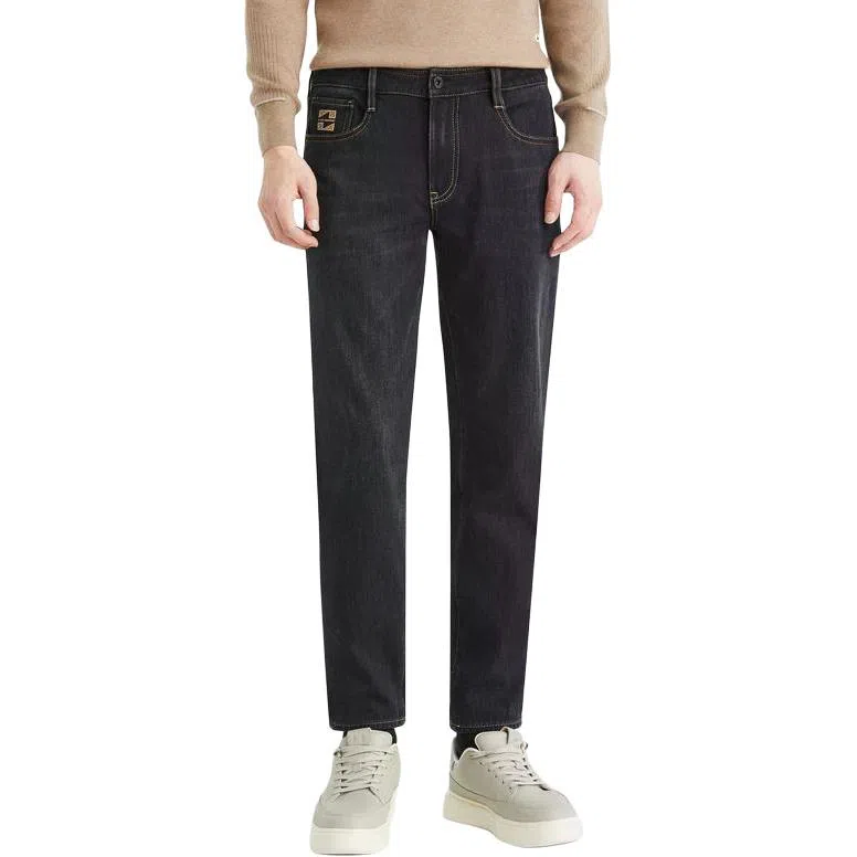 利郎 九分冬季弹力低腰牛仔裤 男款