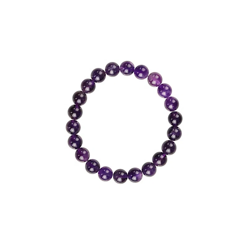 【赠999手机金贴】 琉堇 紫气东来 智慧之石 好运本命年发财上岸 精致优雅显白高级感气质百搭清透串珠#好运天然 紫水晶 手串 女款