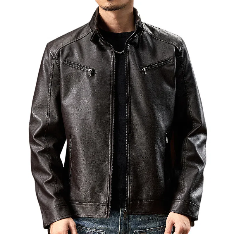 dme Basic Zip Leather Jacket