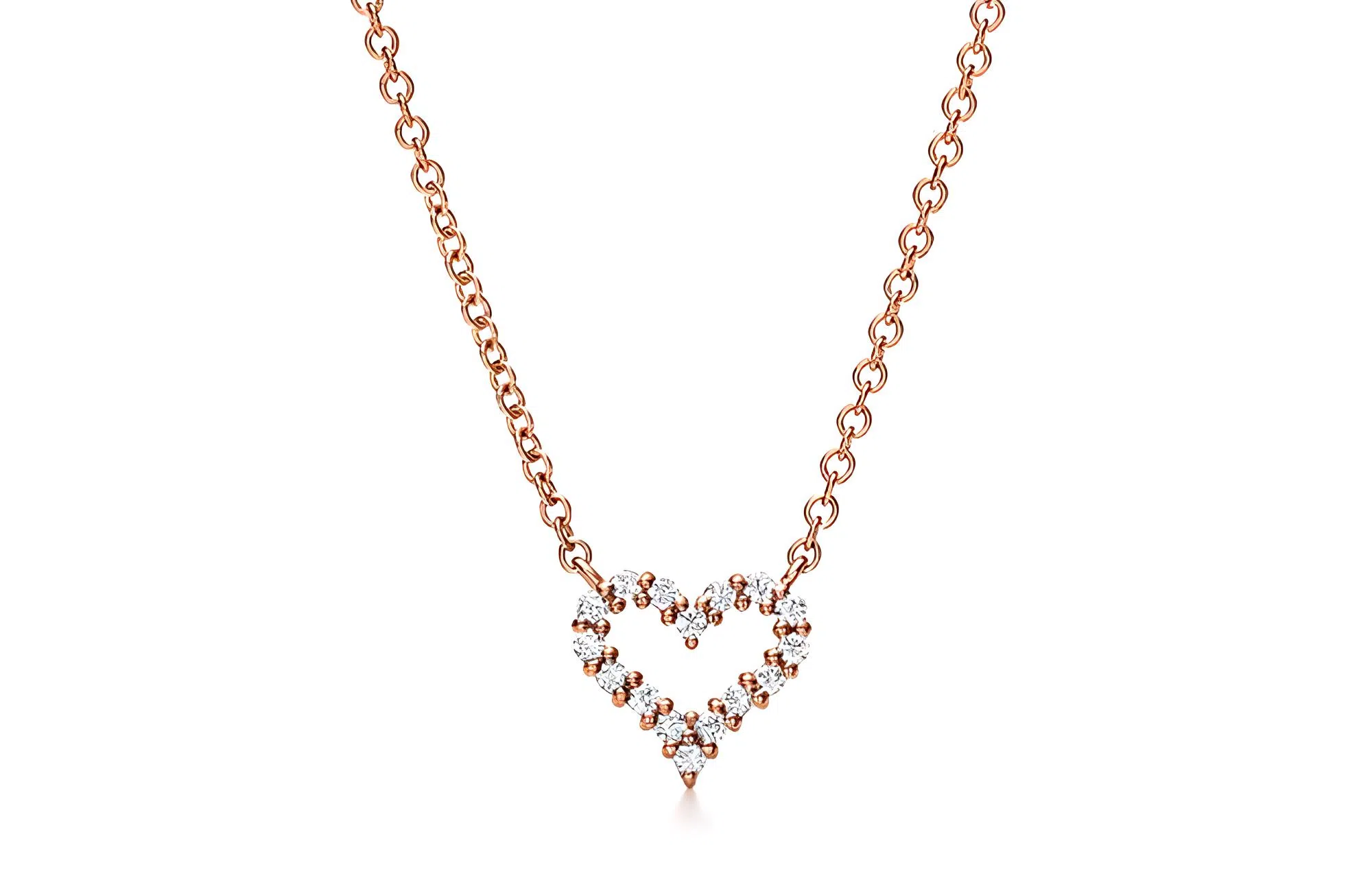 Tiffany & Co. Heart 18K Rose Gold Necklace