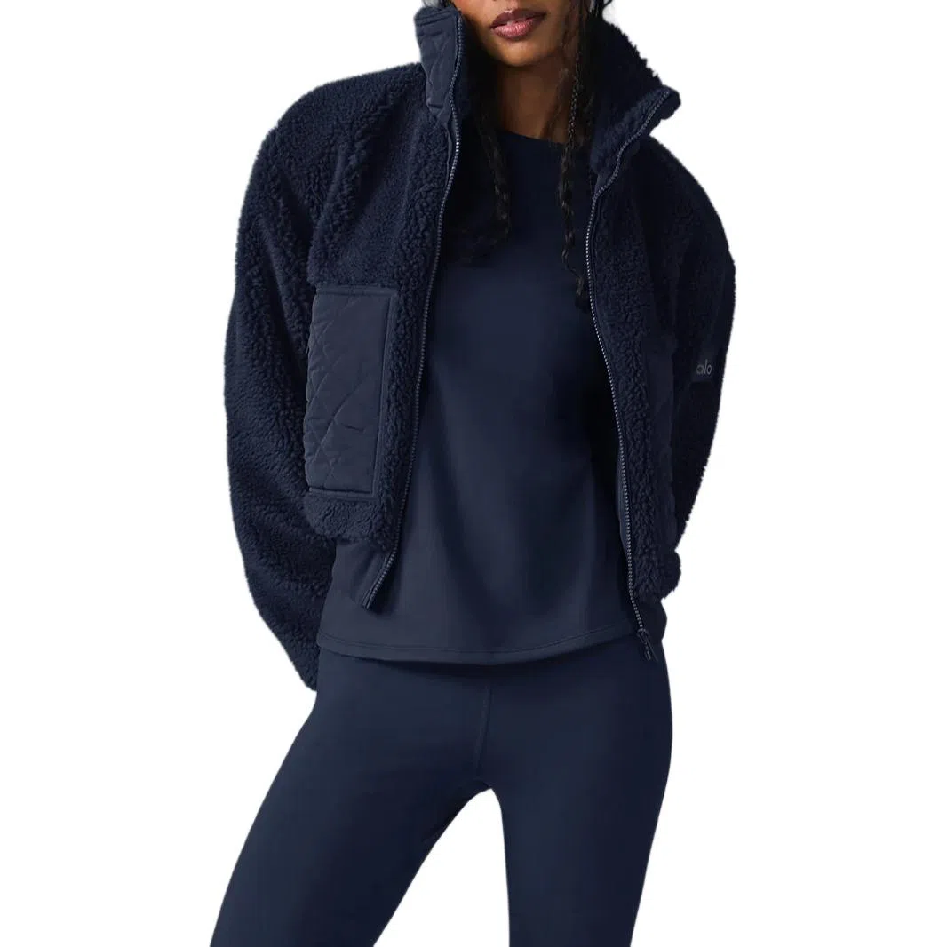 Alo Yoga Sherpa Edge Bomber Ivory