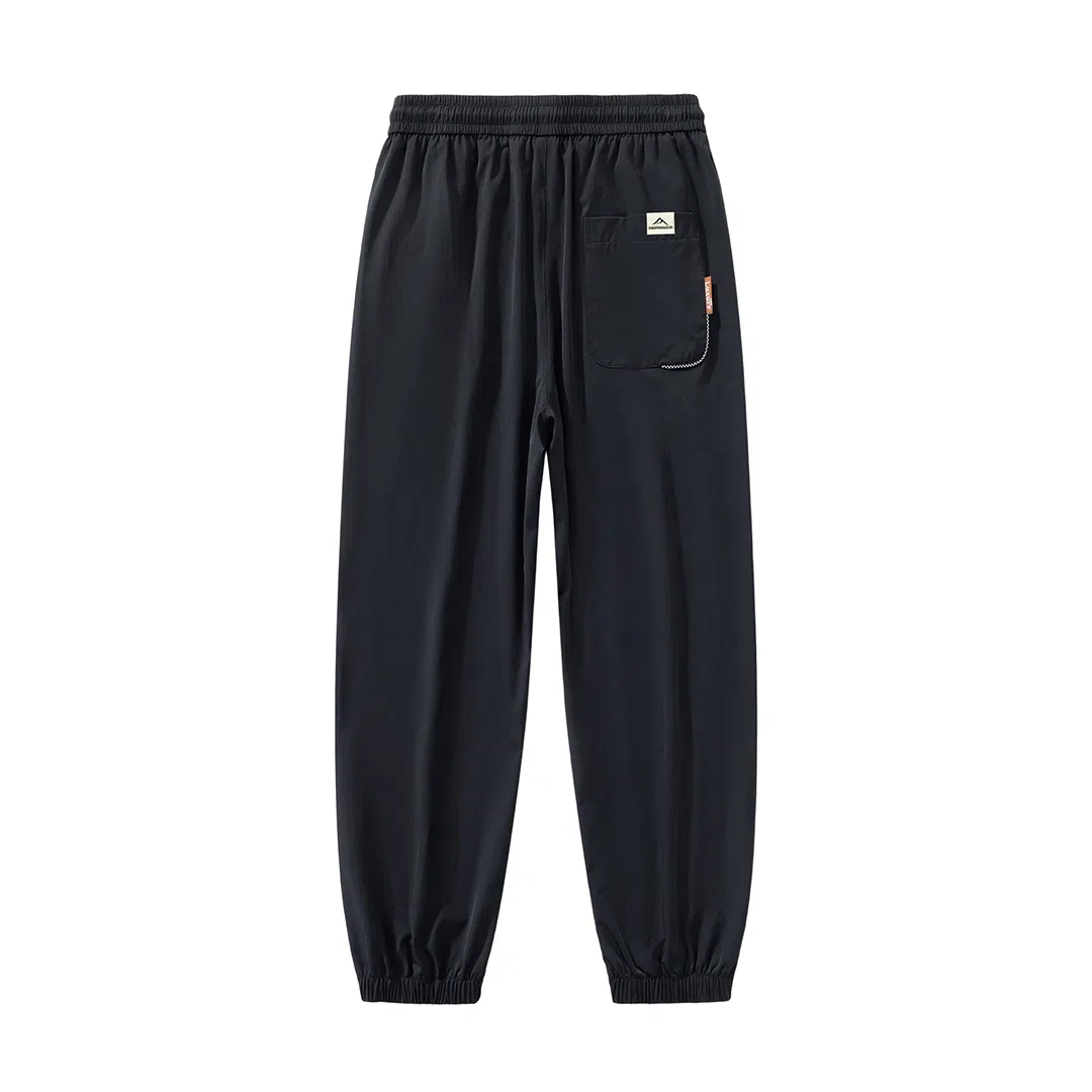 顶峰保罗 无性别主义冰丝裤子薄款亲肤透气凉感宽松束脚大码速干垂感运动时尚百搭潮流九分休闲裤 男女同款