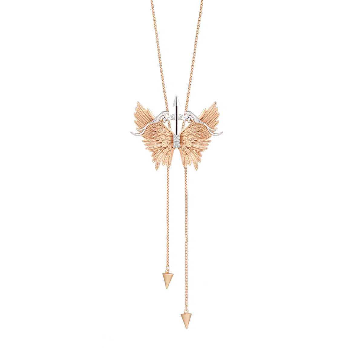 SUMIYAKI Arrow Feather Butterfly Necklace Copper Alloy
