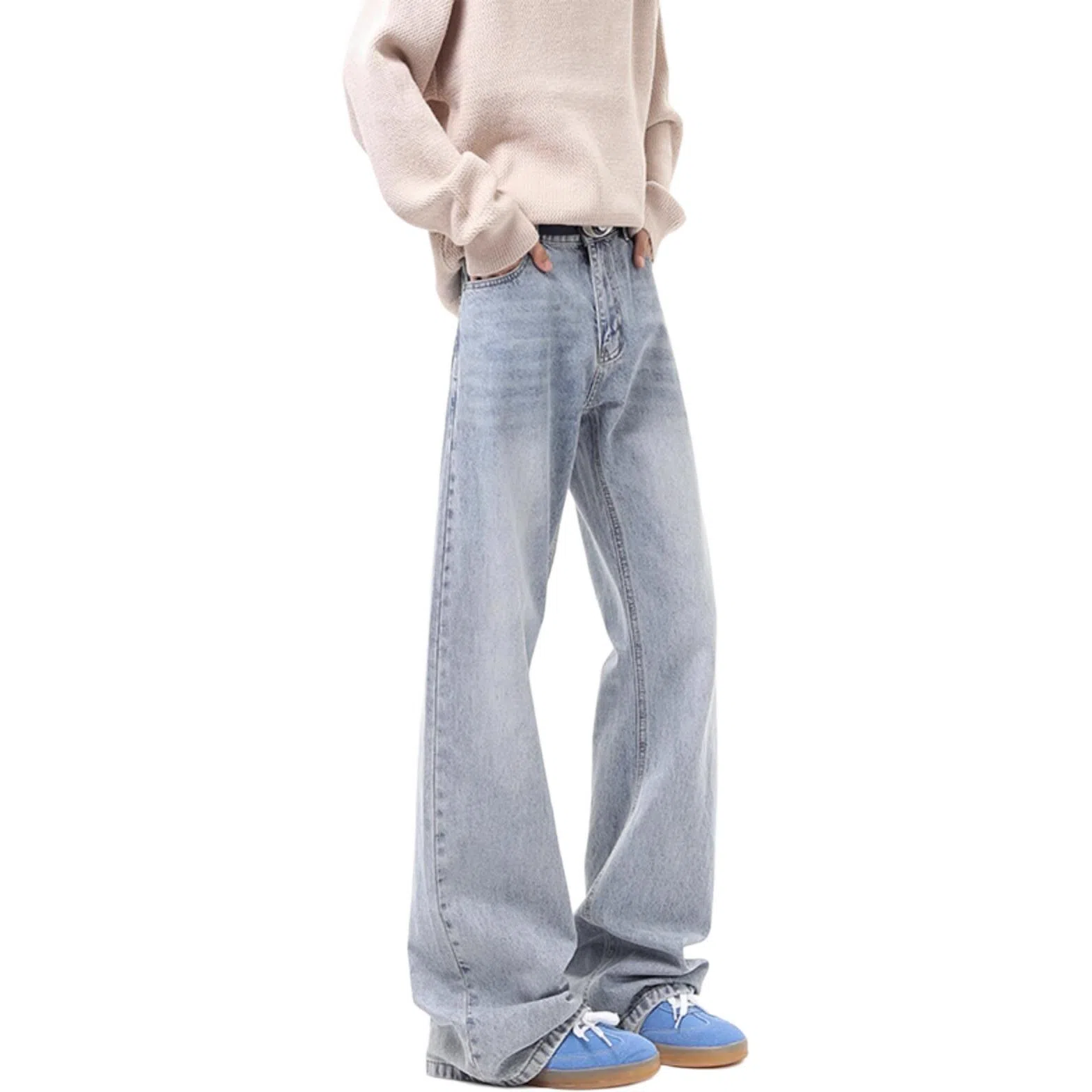 DUATOGE Straight Loose Jeans Blue