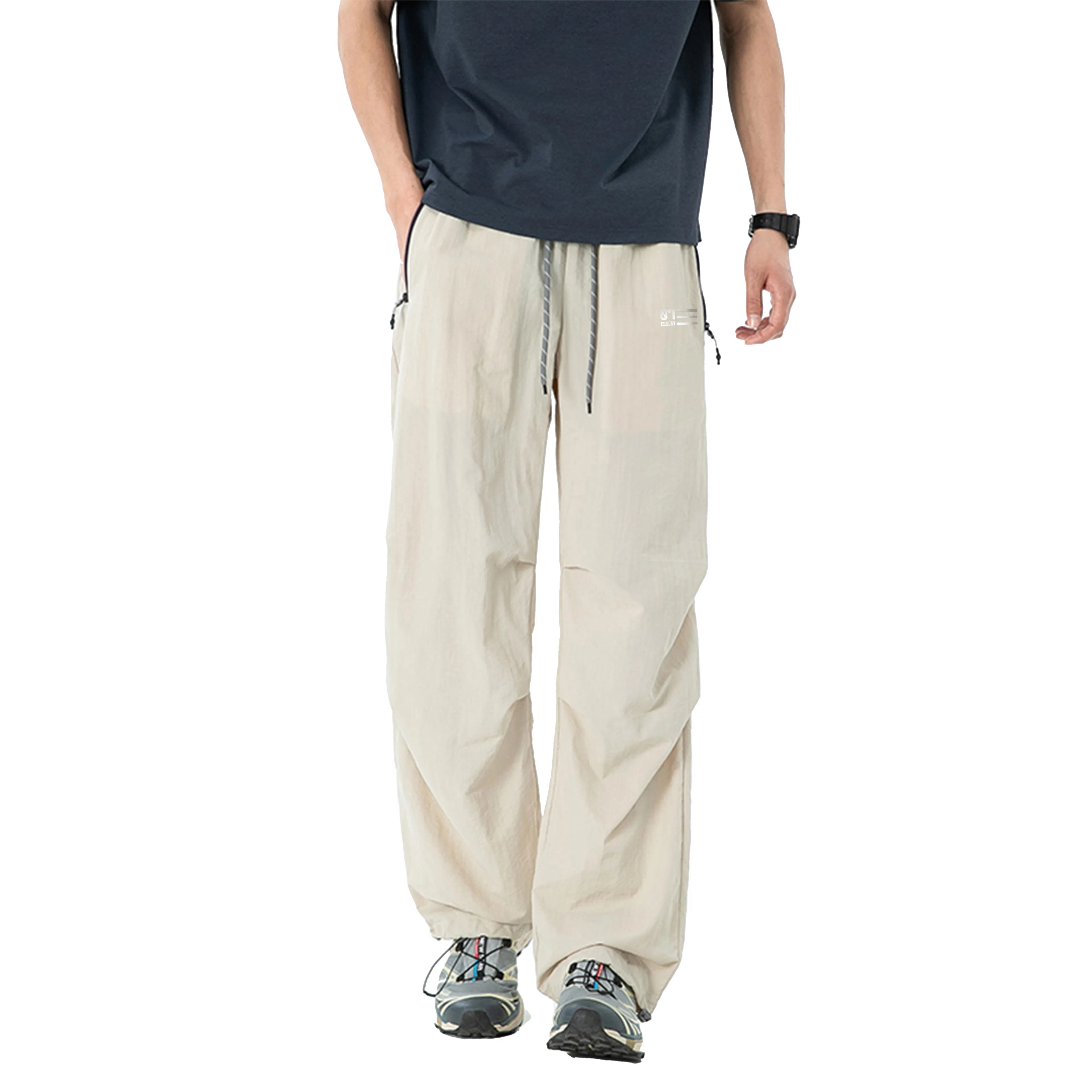 王者荣耀 美式高街反光机能伞兵户外登山通勤防水透气宽松百搭潮流时尚休闲裤 男女同款