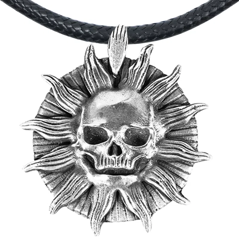 【可定制刻字】 白木黑冰 太阳之子 小众新中式高级感 银合金 项链 男款 礼盒