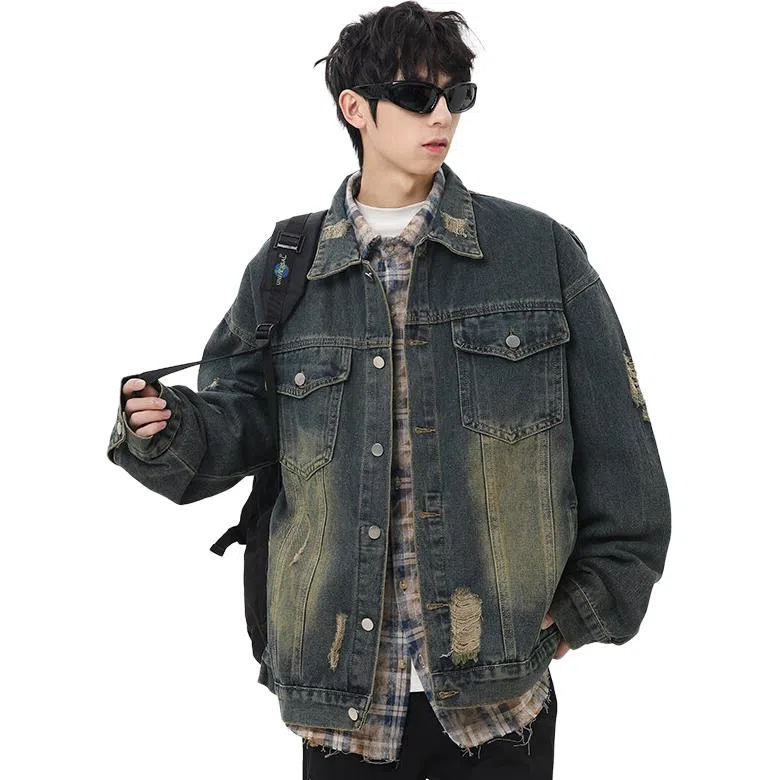 Zofili Vintage Washed Denim Jacket