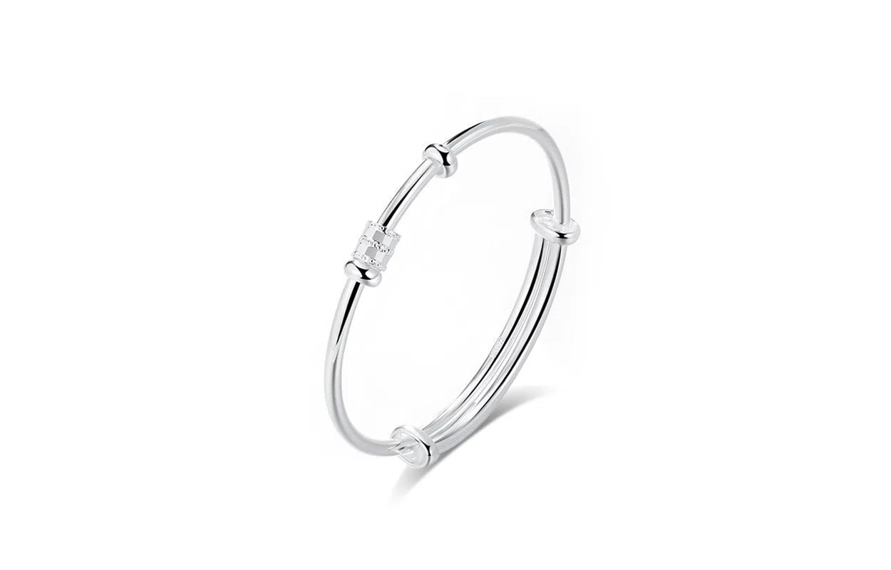 牧言 冷淡风气质简约小众设计高级感 光面立体璀璨圆环罗马数字不对称链条流苏锁骨链 钛钢 闪耀小蛮腰项链 女款