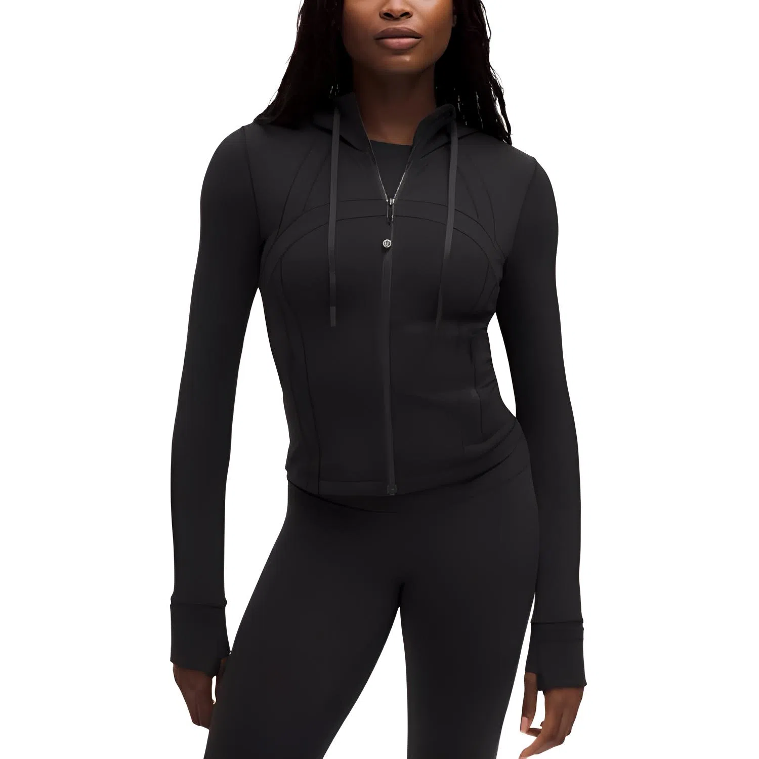 lululemon Hooded Zip Jacket Khaki