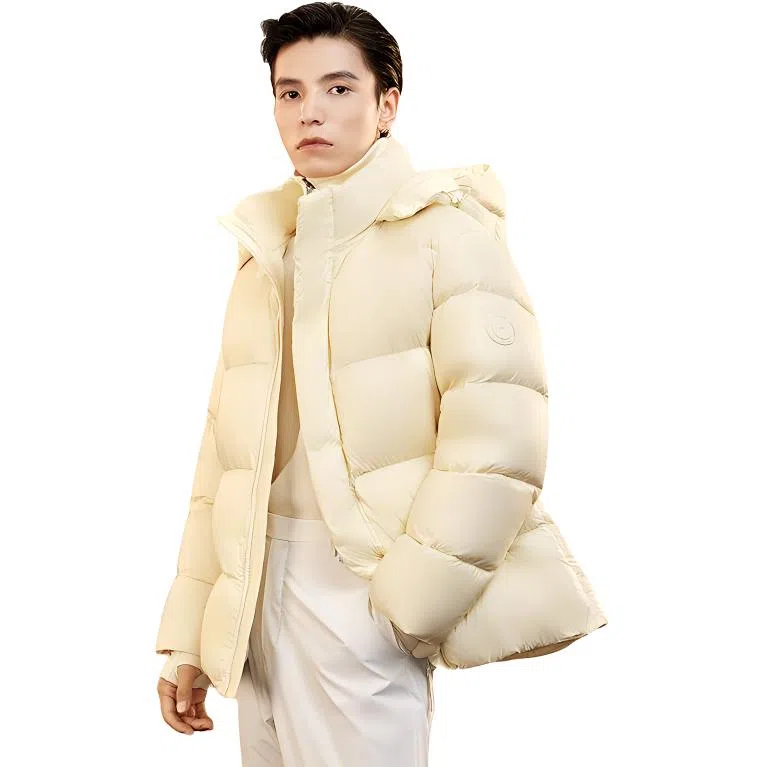 鸭鸭 百搭短款纯色羽绒服 男女同款