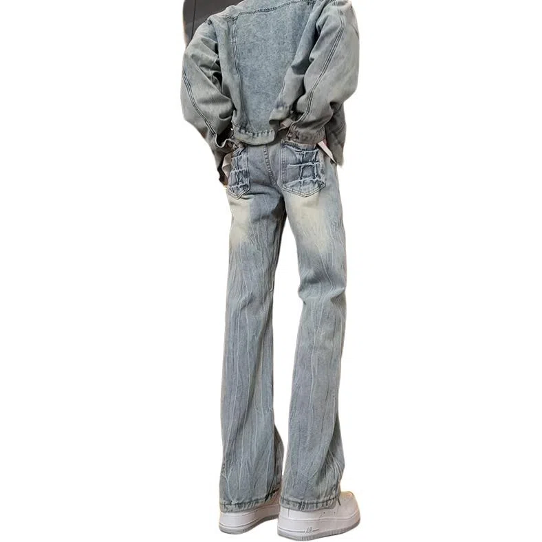 UPXIW Vintage Denim Pants