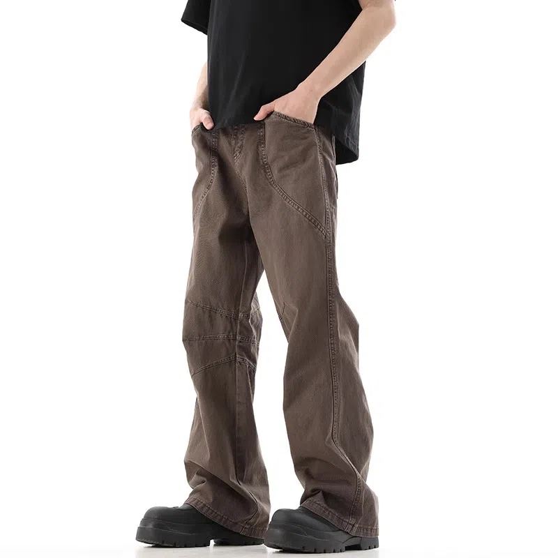 Struggle Vintage95 Wide Leg Jeans Khaki