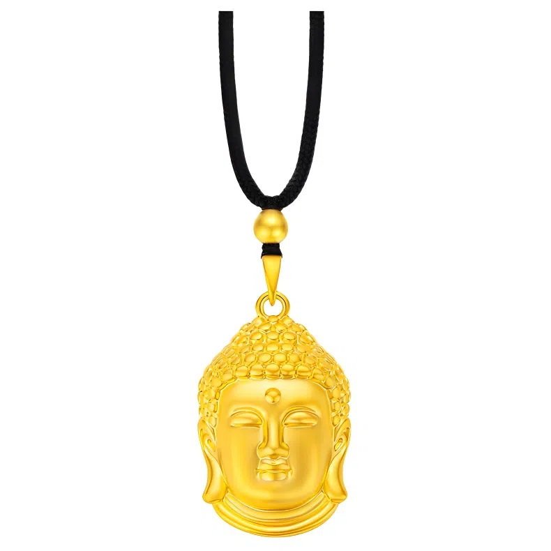 如来佛头吊坠 中式东方韵味传承经典平安转运本命佛头锁骨链#好运 合金 项链 男女同款情侣款