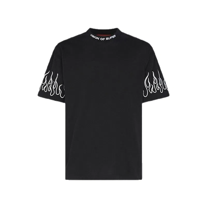 Vision of Super Flame Embroidery T-Shirt
