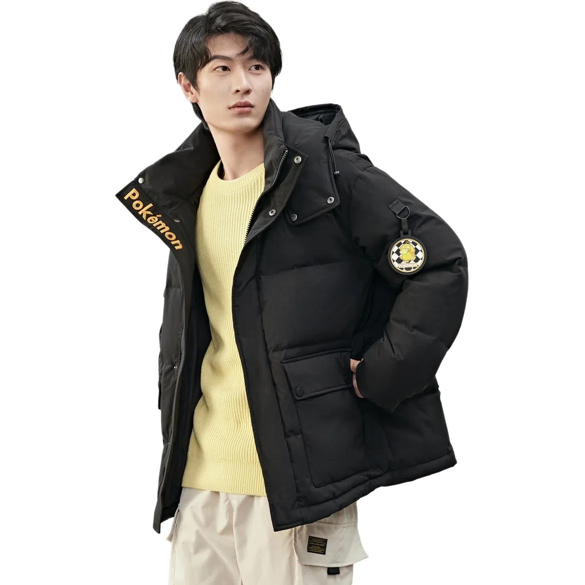 鸭鸭 气质时尚可爱连帽防风抗寒保暖羽绒服 女款