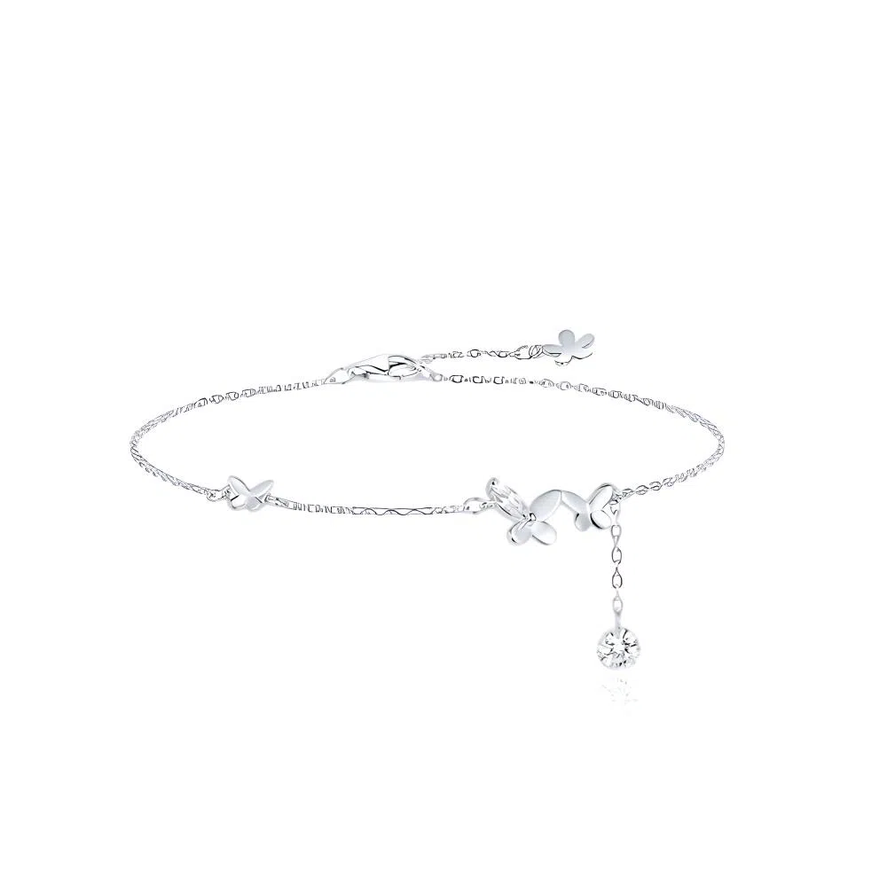 希遇 蝴蝶效应小蝶飞绕实用 个性潮流花飞蝶舞 蝴蝶流苏 合金 项链 男女同款情侣款