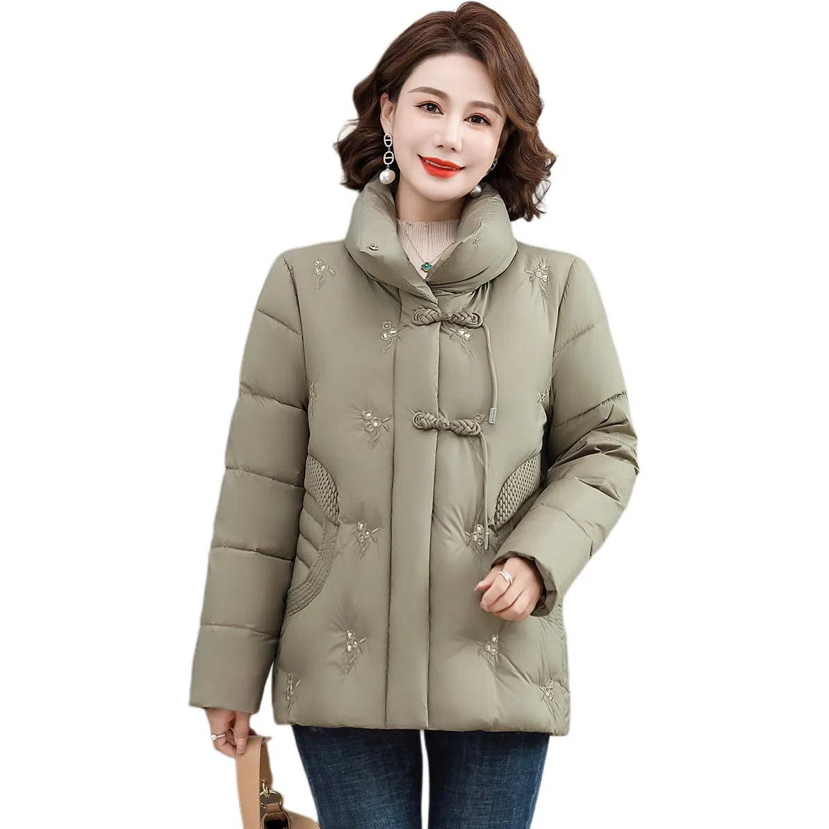 鸭鸭 新款优雅休闲纯色羽绒服 女款