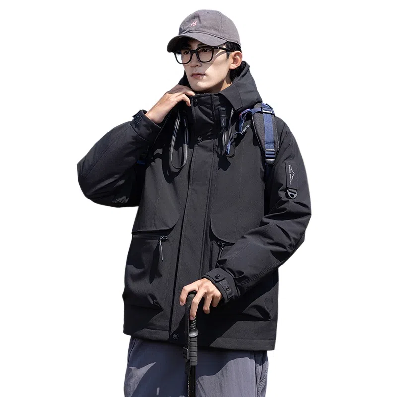 鸭鸭 时尚休闲工装百搭短款羽绒服 男女同款