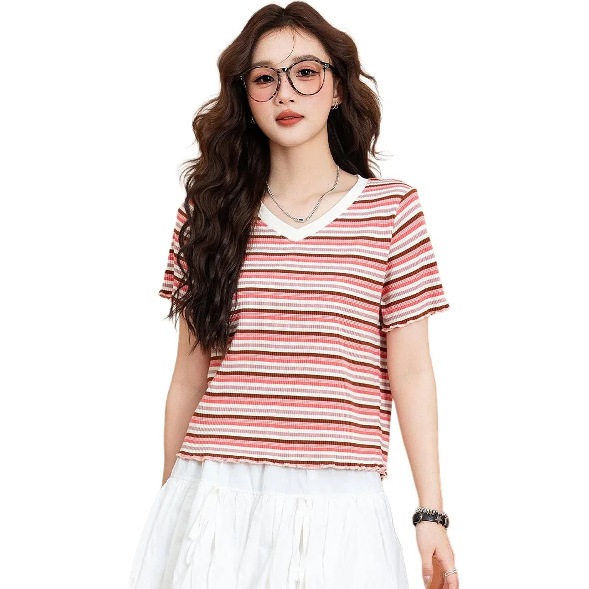 Baleno V-Neck Striped Tee