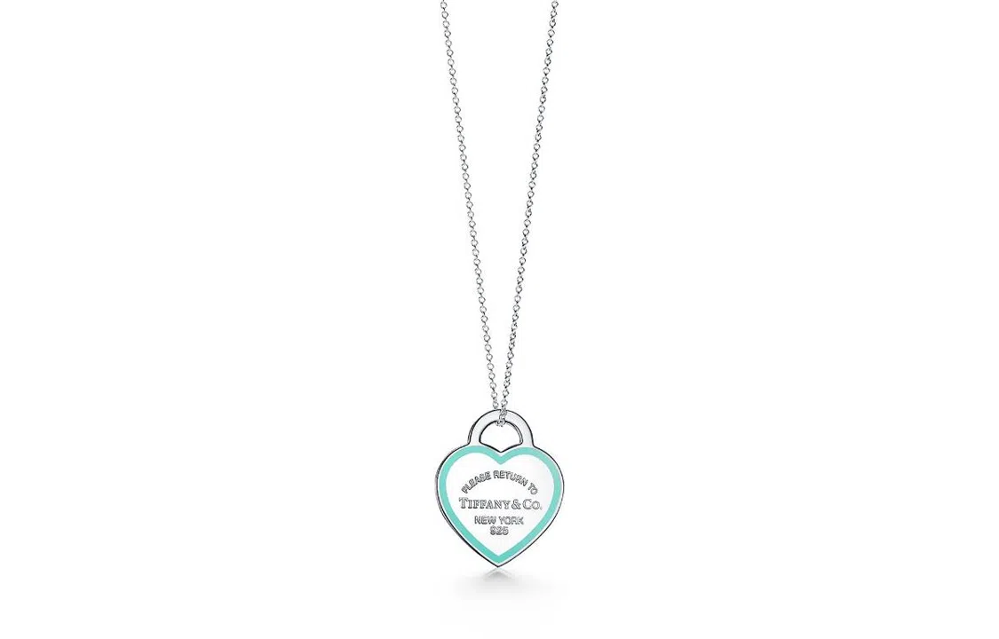 Tiffany & Co. Heart Pendant Necklace 925 Silver