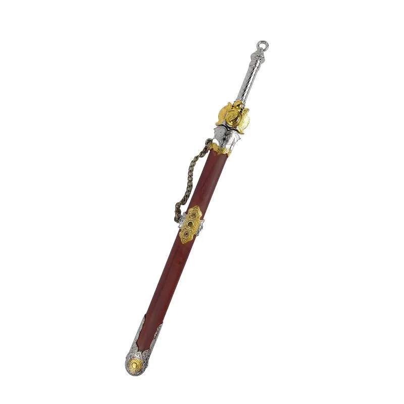 天字号 微型迷你碳钢刃身未开刃无极剑 成品模型